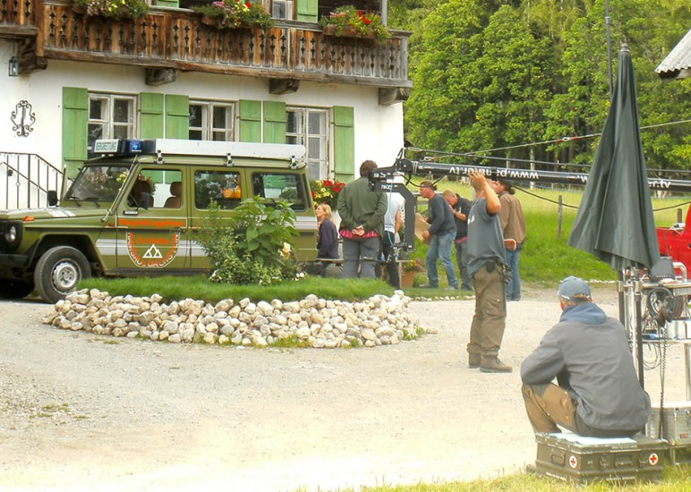 Szenendreh am Pernerhof in Ramsau